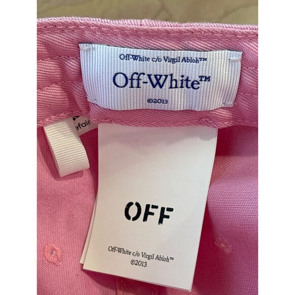 OFF-WHITE 3D Logo Baseball Cap in Sea Pink Medium New Unisex Womens Mens Hat